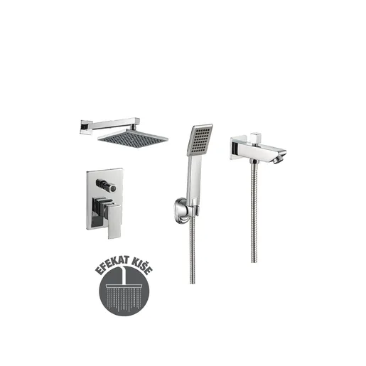 Aquabi Ugradni set tuša Rain Quadro
