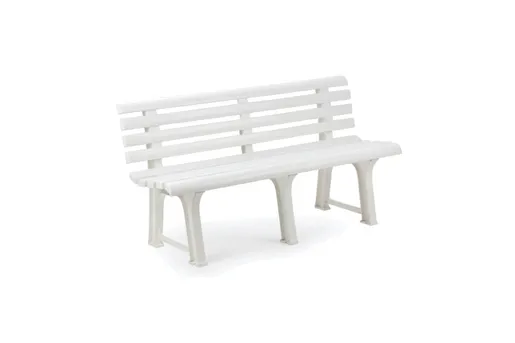 Baštenska klupa orchidea bela