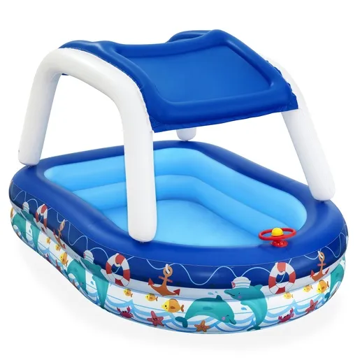 Bestway Bazen za igru sa nadstrešnicom Sea Captain 2.13x1.55x1.32m