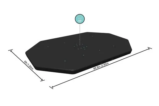 Bestway Prekrivač za bazen ovalni 3.05x2m 67375