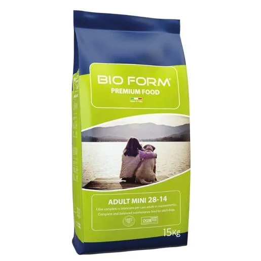 BIO FORM Premium Hrana za pse 15 kg Dog Adult Mini 28/14