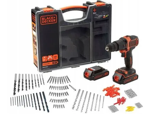 Black + Decker aku udarna bušilica BDCHD18BOA