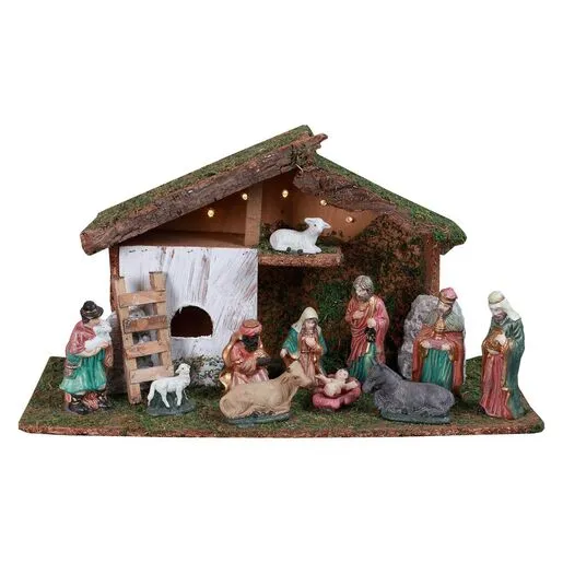 Božićno selo sa LED svetlom 47cm