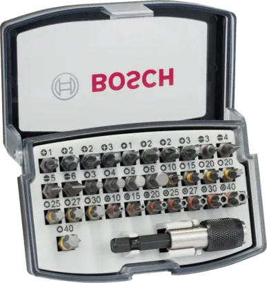 Bosch 32-delni set bitova se brzo izmenljivim
držačem, Extra Hard sa kartonskim displejom 2607017319*