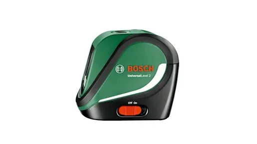 BOSCH križni laserski nivelir UniversalLevel 2 Set + 2 x baterija 1,5V, točnost +/- 0,5 mm/m 0603663F01