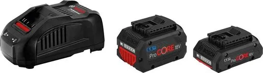 Bosch Professional 1x ProCORE18V 4.0 Ah + 1x ProCORE18V 5.5 Ah + GAL 1880 CV starter set