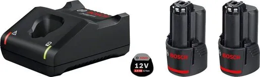 Bosch Professional 2x GBA 12V 2,0Ah + GAL 12V-40 starter set 1600A019R8