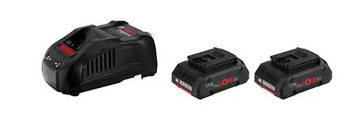 Bosch Professional 2x ProCORE18V 4.0Ah + GAL 1880 CV 1600A016GF