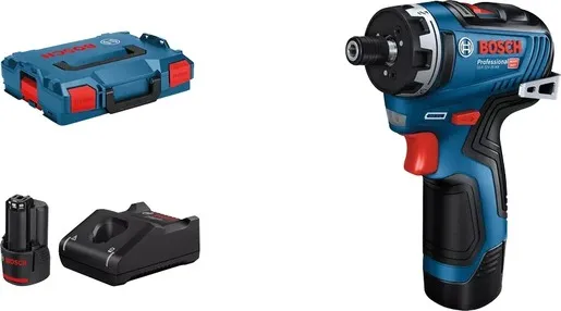 BOSCH Professional akumulatorska bušilica-odvrtač GSR 12V-35 HX, 2x3.0Ah akumulator, brzi punjač GAL 12V-40, L-BOXX 102 kofer 06019J9100