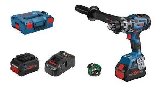 BOSCH Professional akumulatorska bušilica-odvrtač GSR 18V-150 C, 2x8.0Ah ProCore akumulator, punjač GAL 1880 CVl, L-Boxx kofer 06019J5005