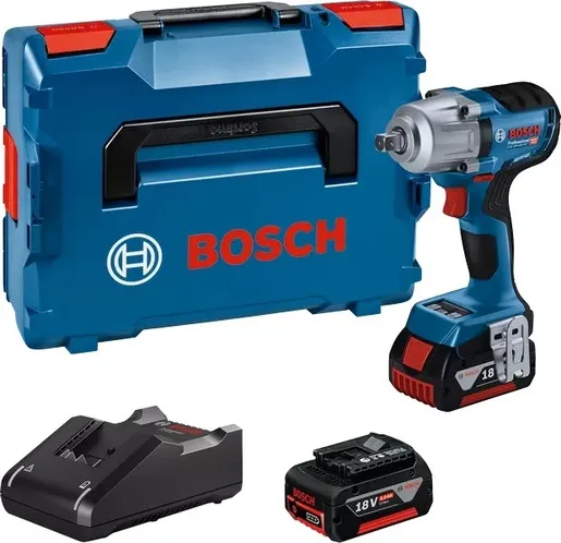 BOSCH Professional akumulatorski udarni odvrtač GDS 18V-450 PC, 2x4.0Ah ProCore akumulator, punjač GAL 18V-40, L-Boxx kofer 06019K4102