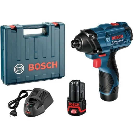 Bosch Professional GDR 120-LI akumulatorski udarni odvrtač (2x 1,5 Ah, AL 1210 CV, kofer) 06019F0001
