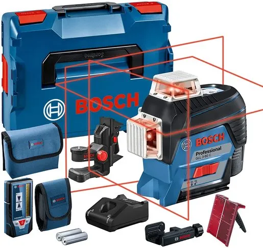 Bosch Professional GLL 3-80 C laser za linije GBA 12V + LR7 + LR 6/7 + GAL 1230 CV + BM 1 + L-Boxx 0601063R05