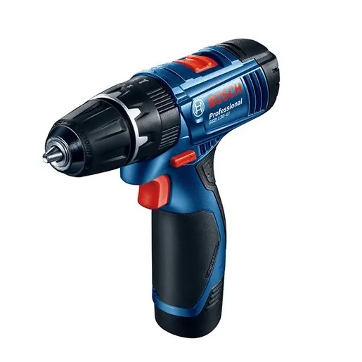 Bosch Professional GSB 120-Li akumulatorska vibraciona bušilica/odvrtač (2x 2,0 Ah, GAL 12V-10 CV, kofer)