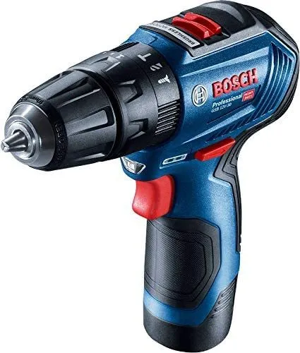 Bosch Professional GSB 12V-30 akumulatorska vibraciona bušilica/odvrtač (2x 2,0 Ah, GAL 12V-40, kofer)