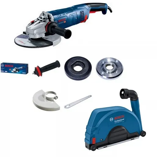 BOSCH Professional ugaona brusilica GWS 24-230 JZ + Aspirator GDE 230 FC-S 0615A5004S