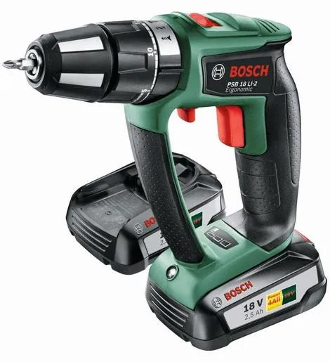 Bosch PSB 18 LI-2 Ergonomic akumulatorska vibraciona bušilica odvijač (2x2,5Ah) 06039B0301