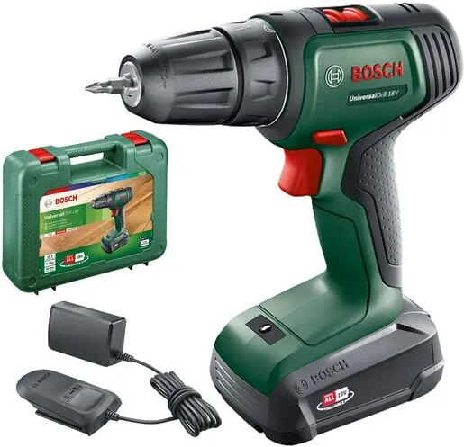 Bosch UniversalDrill 18 akumulatorska bušilica/odvrtač (1x 1,5 Ah, kofer)