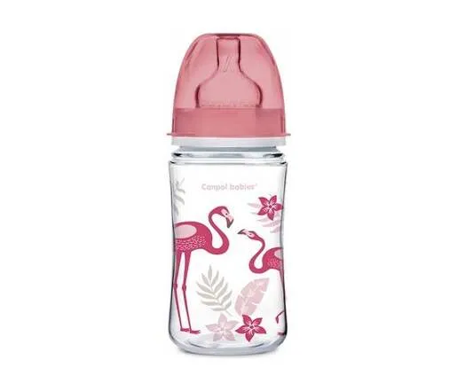 Canpol Babies Flasica 240Ml široki vrat, Pp - Easy Start- Jungle 35/227
