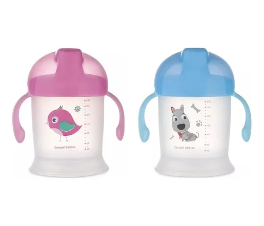 Canpol Babies Non Spill Solja Sa Ručkama 31/300 200Ml "Bunny & Company"
