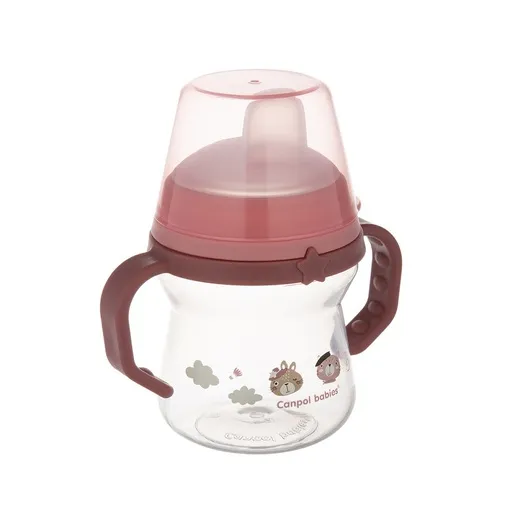 Canpol Babies šolja Bonjour Paris 150Ml Sa Silikonskim Kljunom (56/612) - Pink