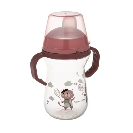 Canpol Babies šolja Bonjour Paris 250Ml Sa Silikonskim Kljunom (56/613) - Pink