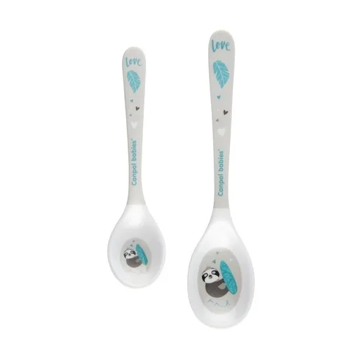 Canpol Babies Set kašika (2Kom) 4/530 Melamine - Exotic Animals Grey