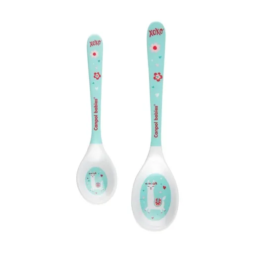 Canpol Babies Set kašika (2Kom) 4/530 Melamine - Exotic Animals Turquoise