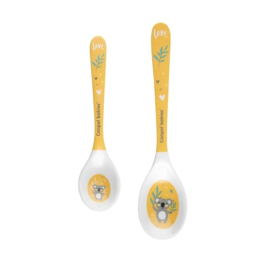 Canpol Babies Set kašika (2Kom) 4/530 Melamine - Exotic Animals Yellow