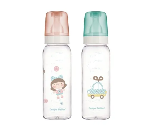 Canpol Babies Staklena Flasica 42/201 240Ml "Print"