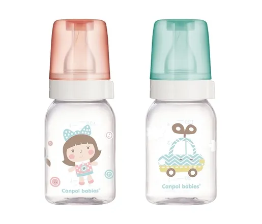 Canpol Babies Staklena Flasica 42/202 120Ml "Print"