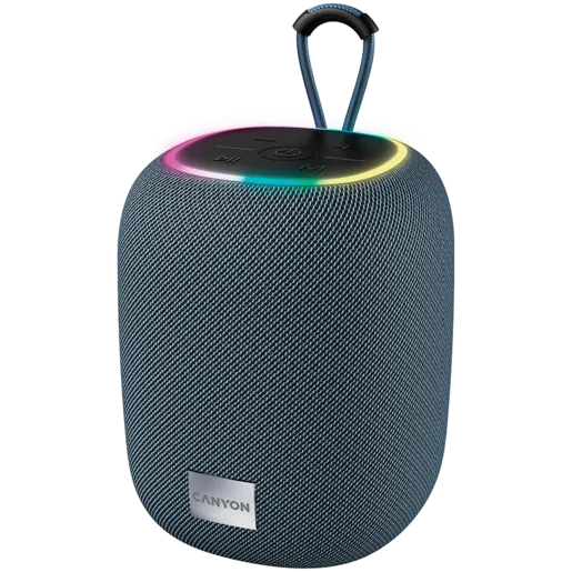 CANYON BSP-8, Bluetooth Speaker, BT V5.2, BLUETRUM AB5362B, TF card support, Type-C USB port, 1800mAh polymer battery, Max Power 10W, Grey, cable length 0.50m, 110*110*135mm, 0.57kg