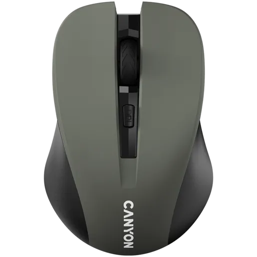 CANYON MW-1 2.4GHz wireless optical mouse with 4 buttons, DPI 800/1200/1600, Gray, 103.5*69.5*35mm, 0.06kg