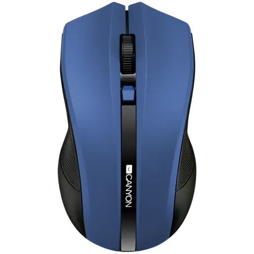 CANYON MW-5, 2.4GHz wireless Optical Mouse with 4 buttons, DPI 800/1200/1600, Blue, 122*69*40mm, 0.067kg