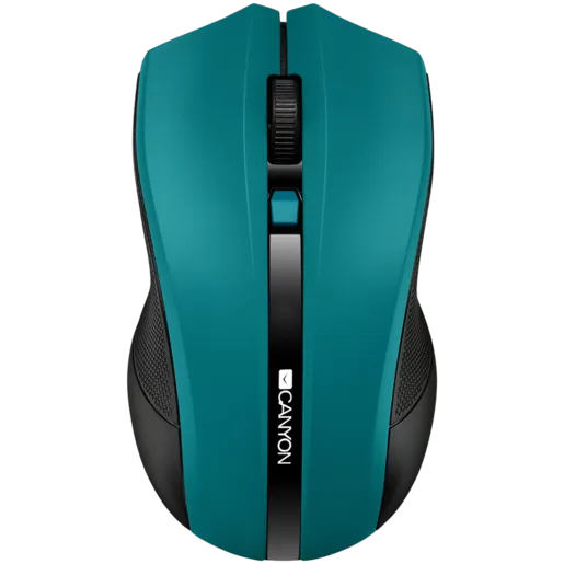 CANYON MW-5, 2.4GHz wireless Optical Mouse with 4 buttons, DPI 800/1200/1600, Green, 122*69*40mm, 0.067kg