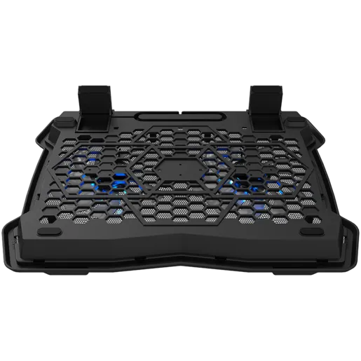 CANYON NS03, Cooling stand dual-fan with 2x2.0 USB hub, support up to 10”-15.6” laptop, ABS plastic and iron, Fans dimension:125*125*15mm(2pcs), DC 5V, fan speed: 800-1000RPM, size:340*265*30mm, 435g