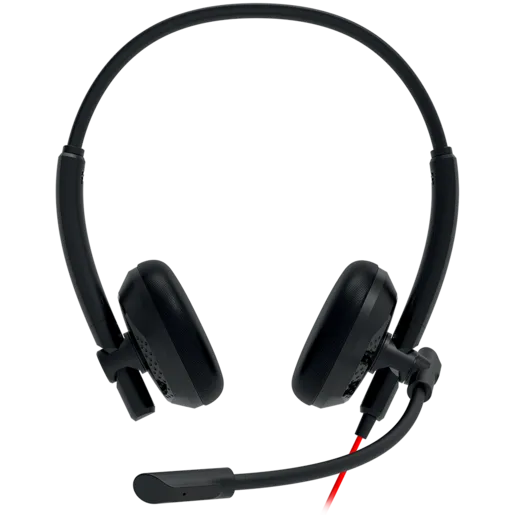 CANYON PC headset HS-07 PC Mic 3.5/USB Flat 2.8m Black