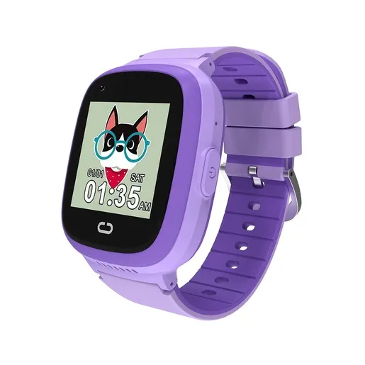 CANYON Sunny dečiji pametni sat KW-48 4G GPS, Nano SIM card, Dvosmerni pozivi, Ljubičasti
