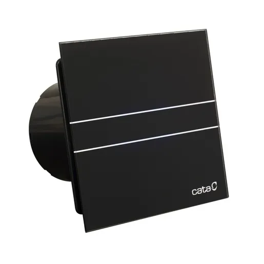 Cata 00900402 E-100 GB Black kupatilski ventilator sa staklenom pločom