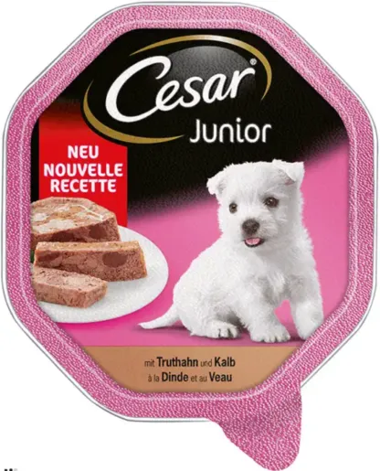 Cesar junior posuda Ćurka i Teletina