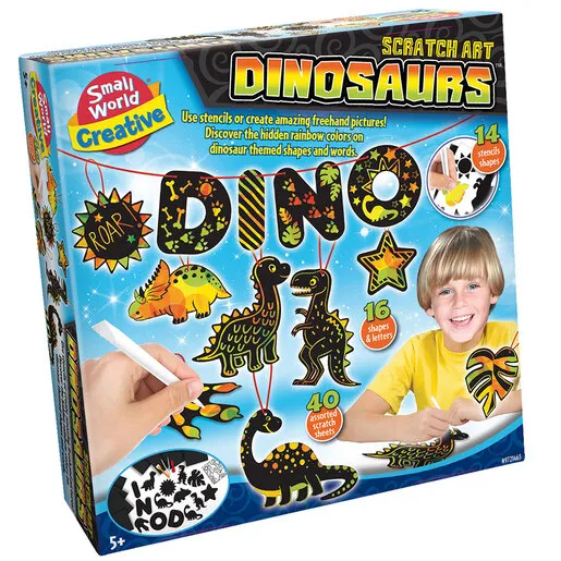 Creative Toys Kreativni set ogrebi sliku dinosaurusa