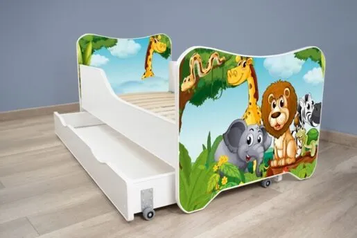 Dečiji krevet 140x70 cm happy + fioka kitty AFRICA 7541 F