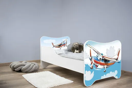 Dečiji krevet 160x80 cm HAPPY KITTY PLANE 7444