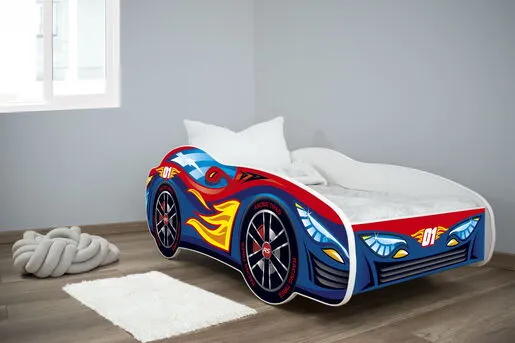 Dečiji krevet 160x80(trkački auto) RED-BLUE CAR 7430