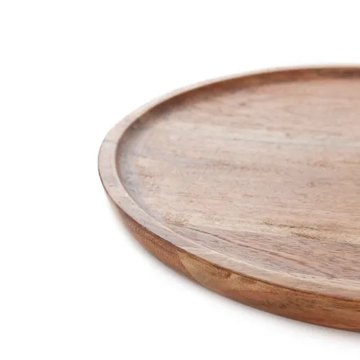 Dekordom Dekorativna drvena tacna acacia 24x2.5cm - hml