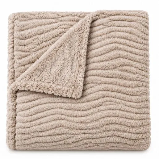 Dekordom Ćebe sherpa 200x220 - beige
