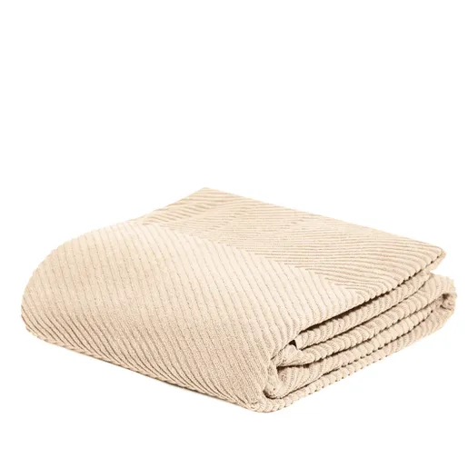 Dekordom Frotir prekrivač zig zag grande 200x210 - almond 24