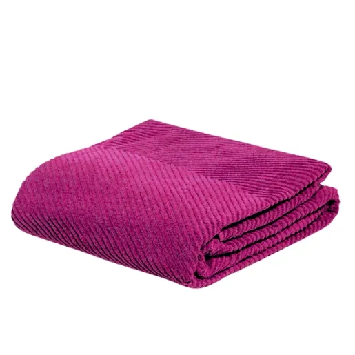 Dekordom Frotir prekrivač zig zag grande 200x210 - burgundi