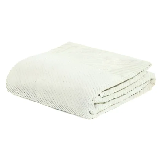 Dekordom Frotir prekrivač zig zag grande 200x210 - ivory