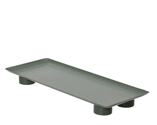 Dekordom Ng dekoracija - deco plate iron rectangle 34cm 389798 - green - kmg